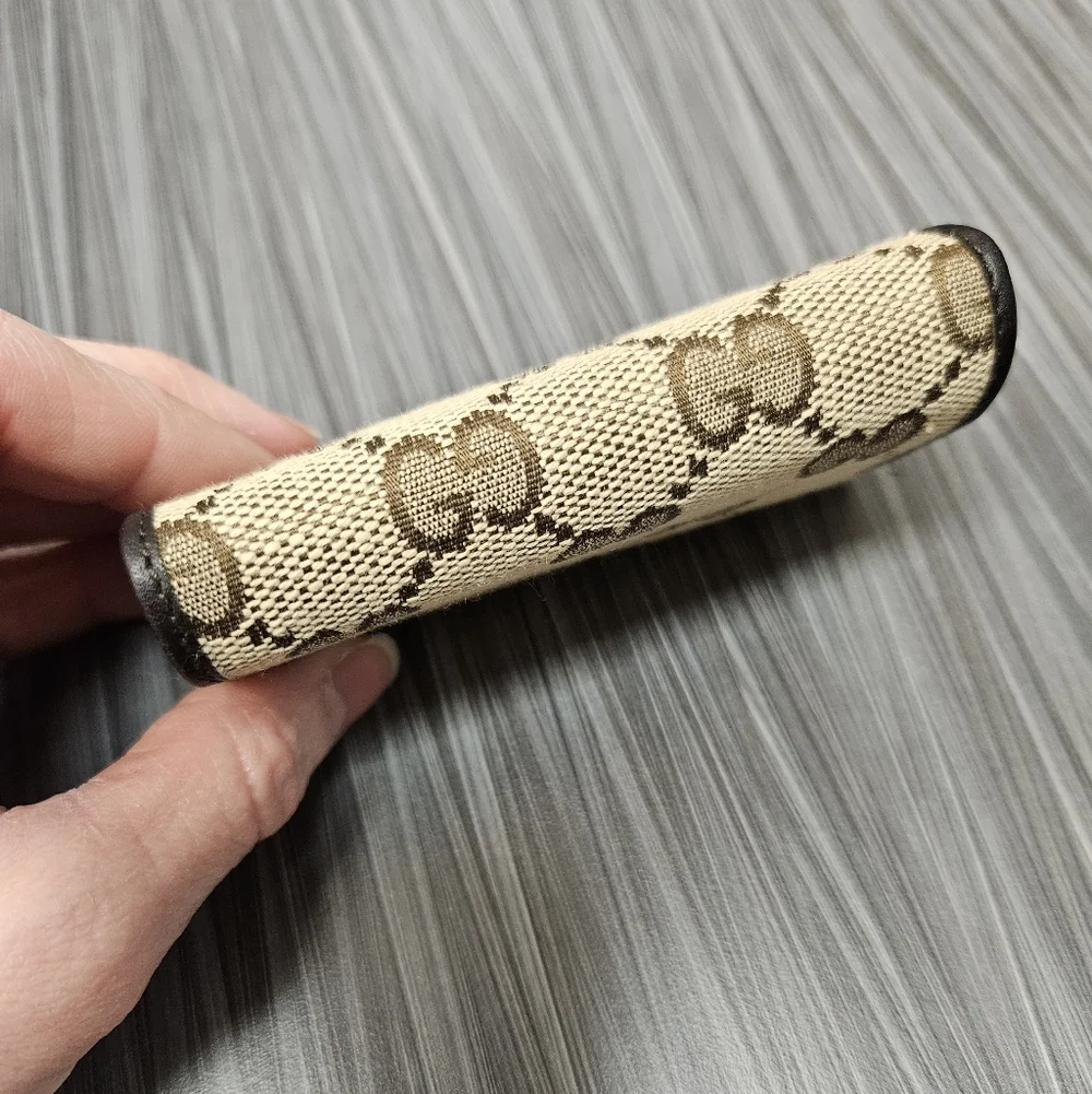 NIB Vintage Gucci Original GG Key Wallet In Beige - Picture 3 of 16